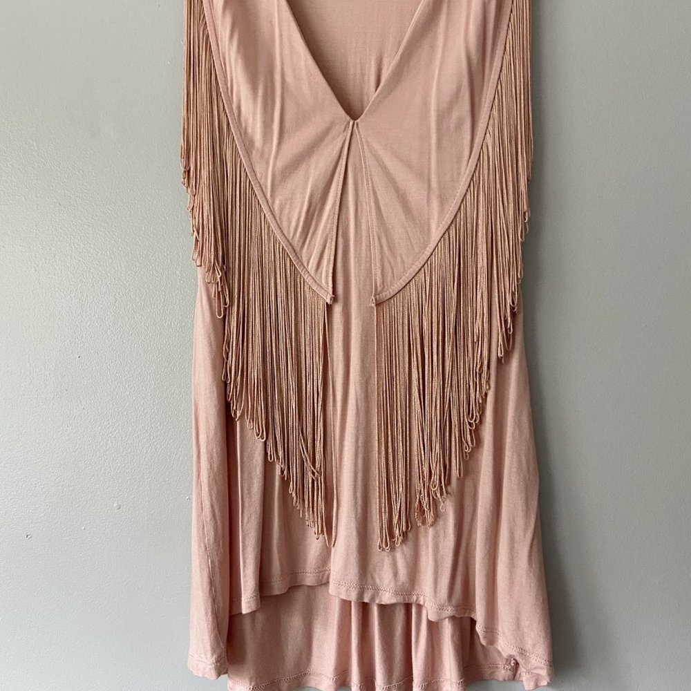 Banana Republic Pink Sleeveless Fringe Tank Top - Picture 2 of 5